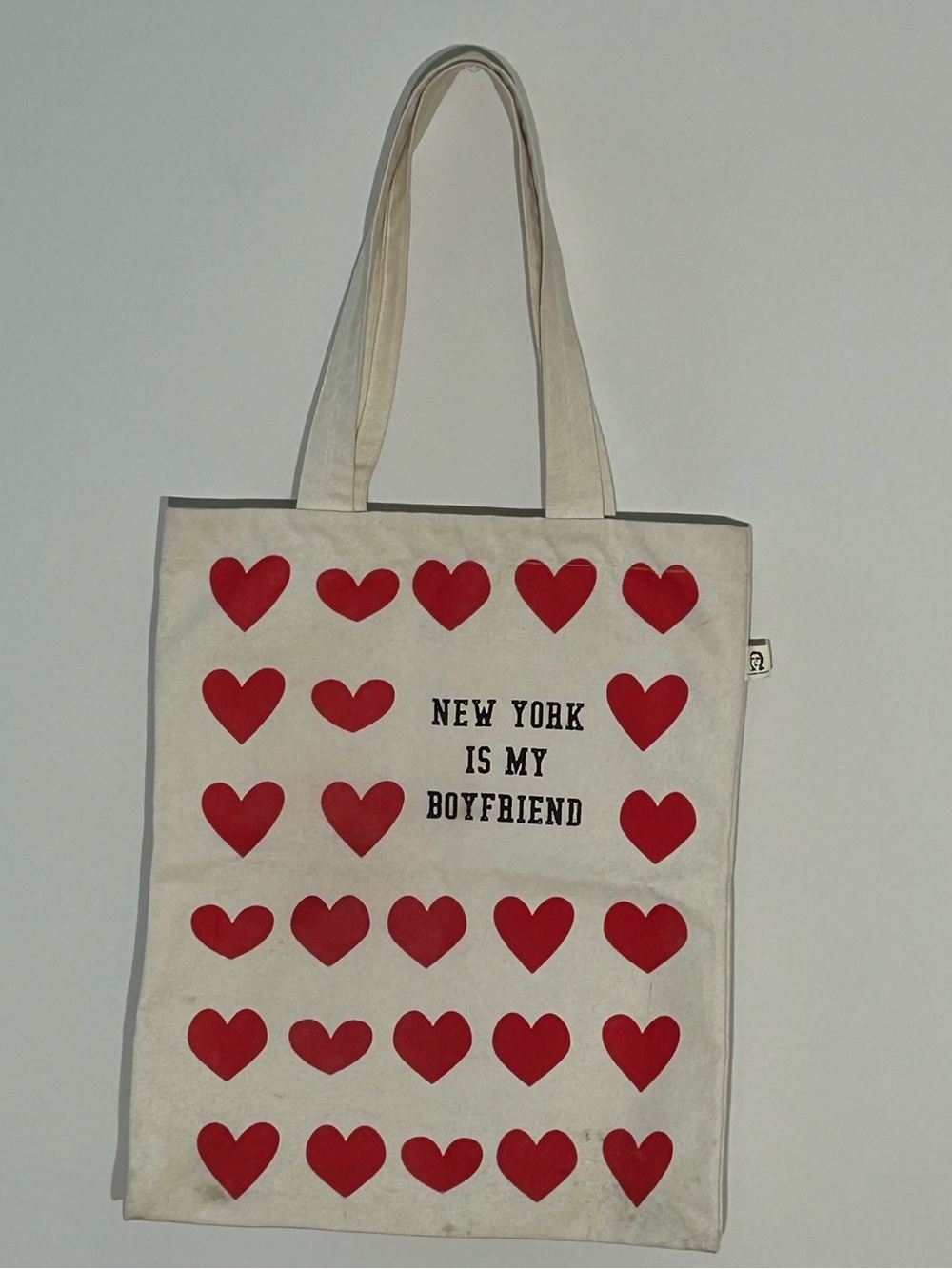Pamela Barsky Red Heart “New York Is My Boyfriend” Tote